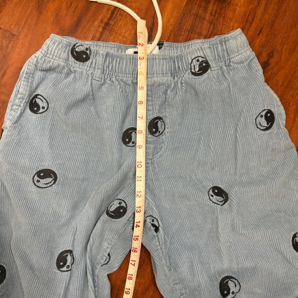 Urban Outfitters Yin Yang Smiley Face Corduroy Pants Drawstring Size Medium - Picture 9 of 10